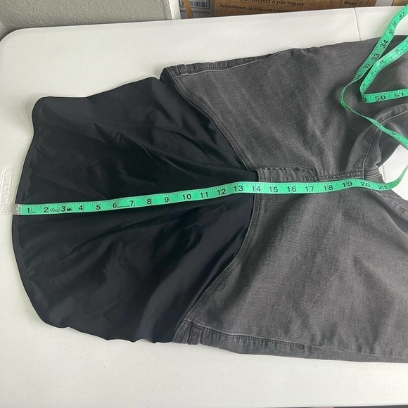 Madewell Over the Belly Distressed Raw Hem Black Sea Skinny Maternity Jean sz 30 - Picture 14 of 15